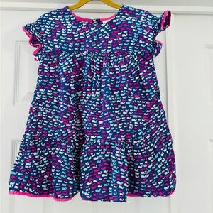 Vineyard Vines for Target Pink and Blue Whales Dress Size 4T EUC